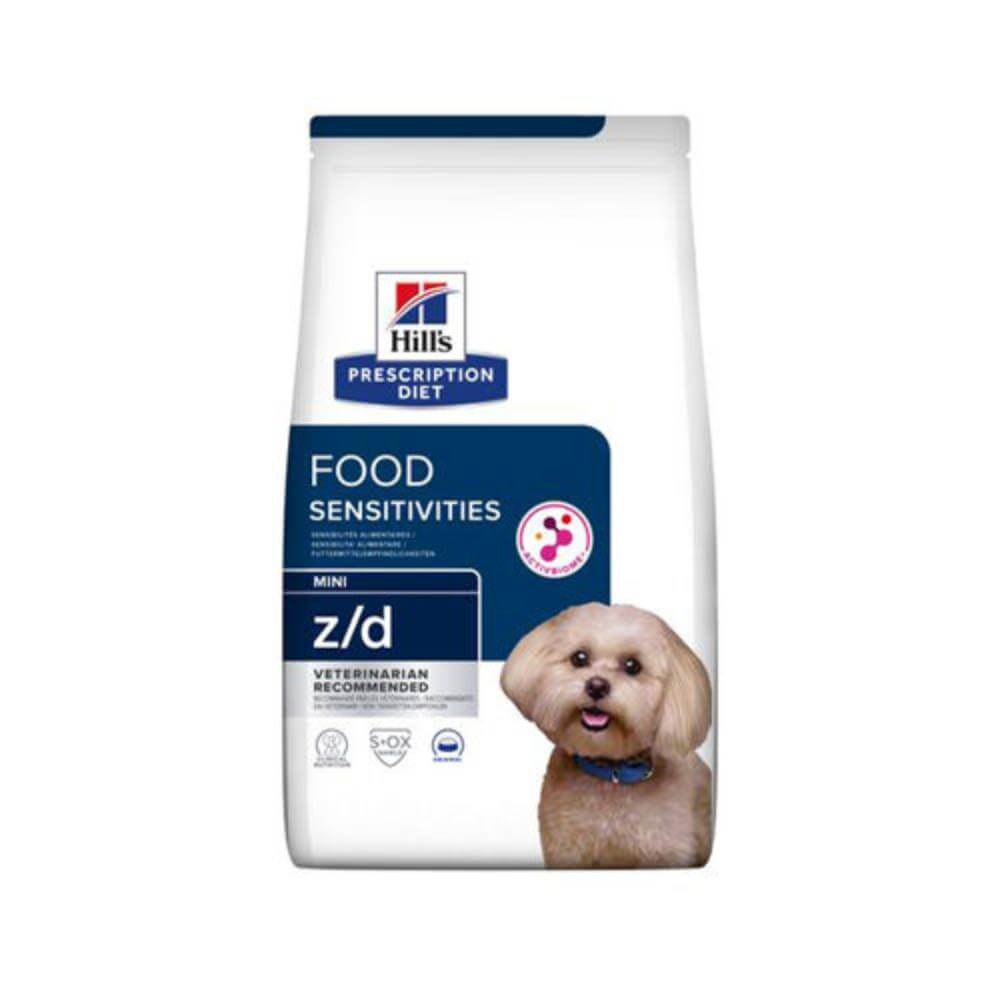 Hills Prescription Diet Z/D Mini Canine Dog Dry Food for dogs with sensitivities.