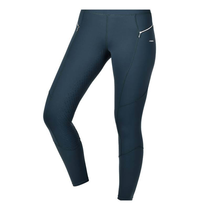 Weatherbeeta Veda Technical Tights Pine: moisture control leggings with zippered pockets.