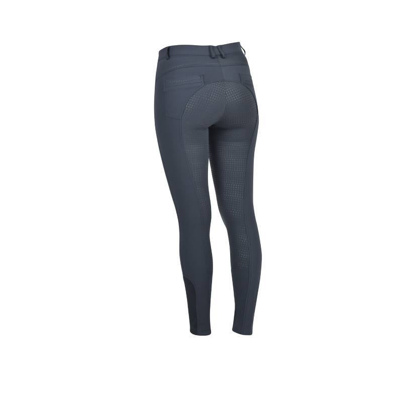 Dublin Shelby Full Seat Breeches in Ink Navy, shown from the back.