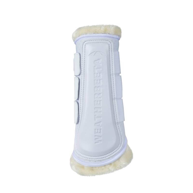 Weatherbeeta Tough-Tec Comfy Fleece Brushing Boots offer durable equestrian leg protection.