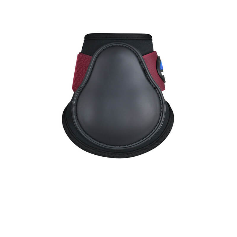 Weatherbeeta Tough-Tec Prime Fetlock Boots Black/Burgundy offer hard fetlock protection.