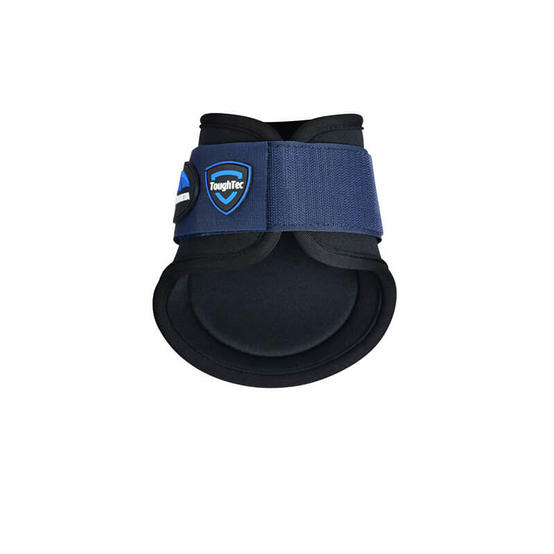 Weatherbeeta Tough-Tec Prime Fetlock Boots Black/Navy, ideal for horse leg protection.