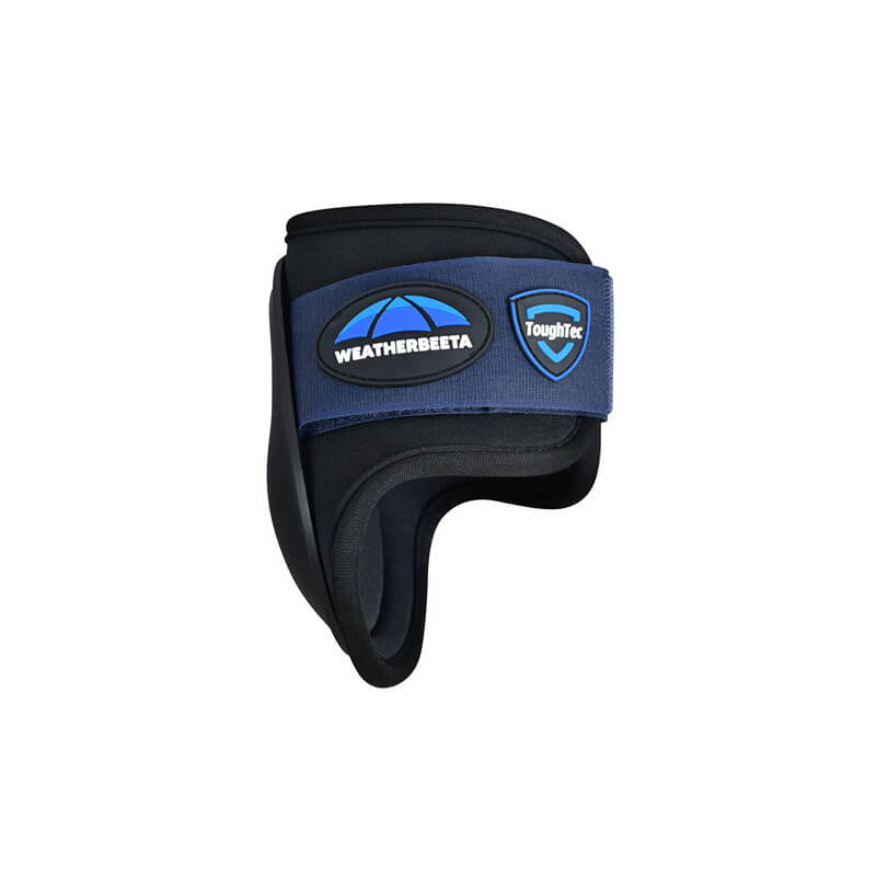 Weatherbeeta Tough-Tec Prime Fetlock Boots Black/Navy for horse leg protection.