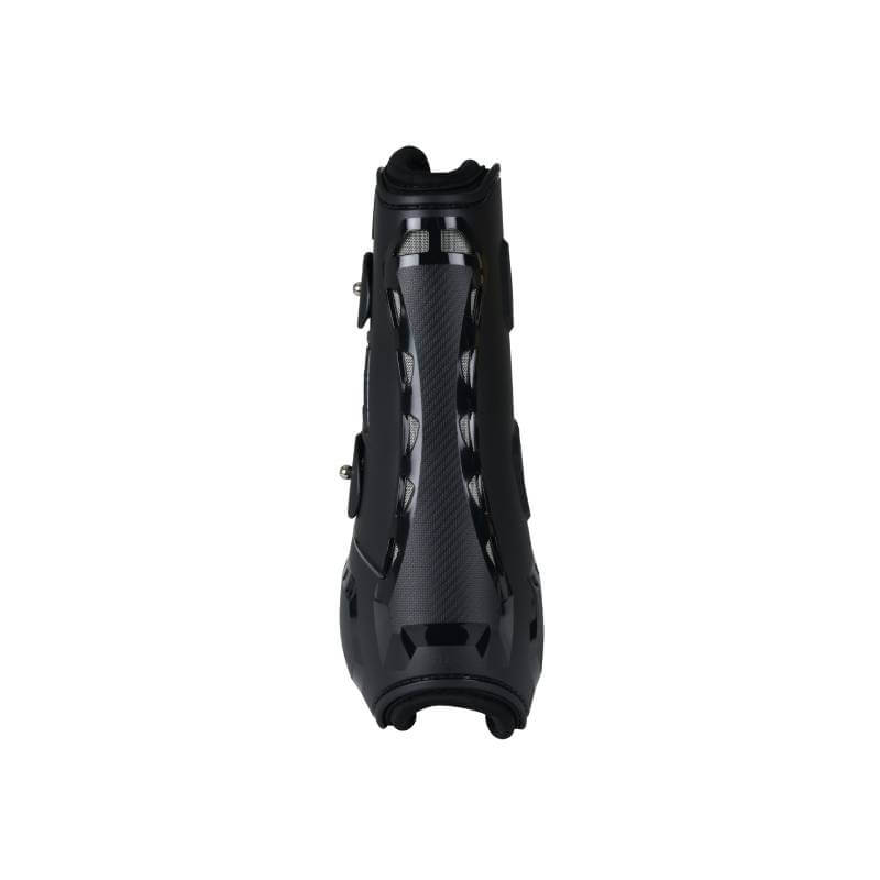 Weatherbeeta Tough-Tec Essential Open Front Boots Black protect horse tendons with buckles.