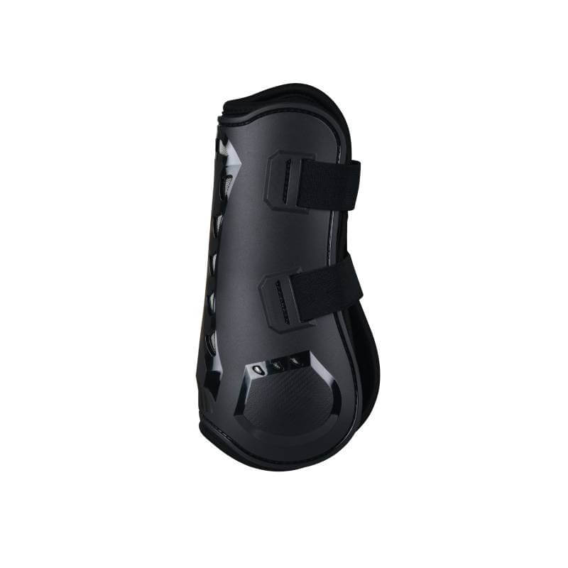 Weatherbeeta Tough-Tec Essential Open Front Boots Black offer horse tendon protection.