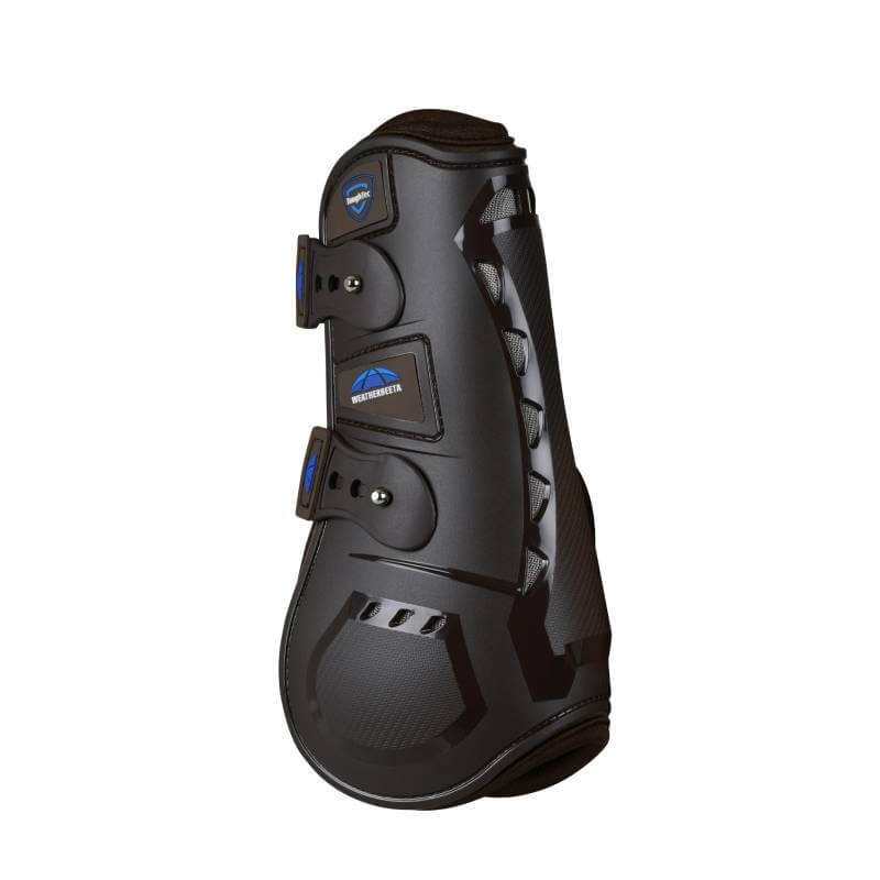 Weatherbeeta Tough-Tec Essential Open Front Boots Brown protect your horse's tendons.