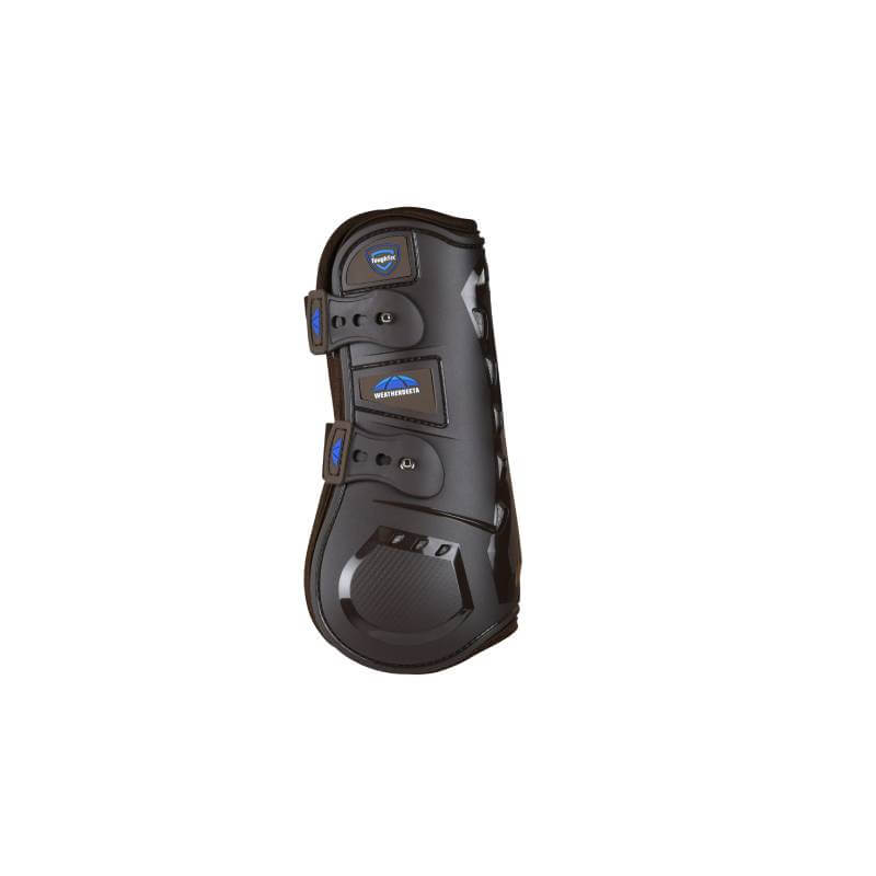 Weatherbeeta Tough-Tec Essential Open Front Boots Brown protect your horse's tendons.