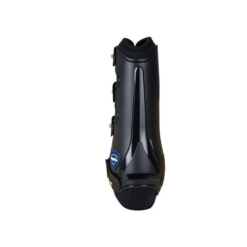 Weatherbeeta Tough-Tec black dressage boots offer leg, fetlock & tendon protection and support.