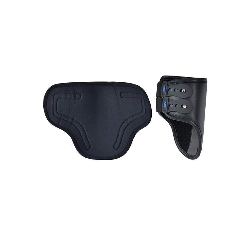 Weatherbeeta Tough-Tec Pro Hind Boots Black offer durable protection for your horse’s legs.