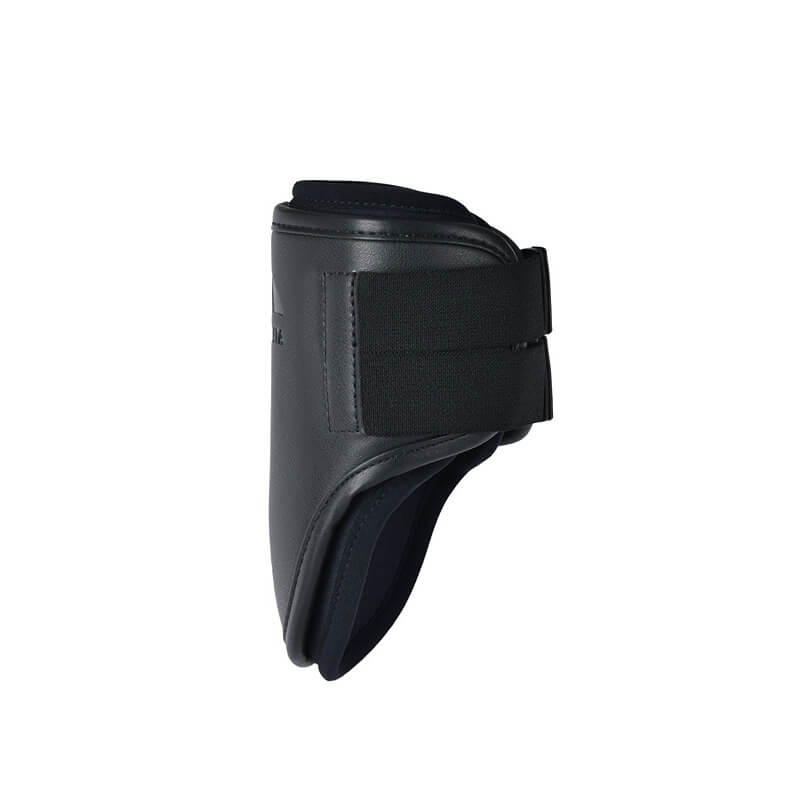 Weatherbeeta Tough-Tec Pro Hind Boots Black with velcro straps for horse leg protection.