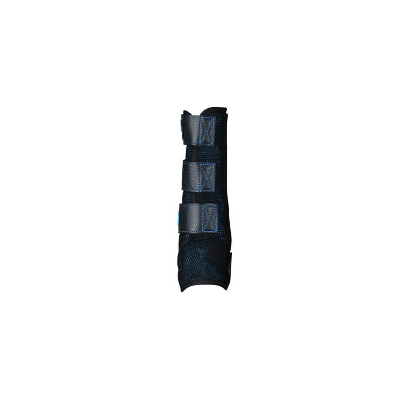 Weatherbeeta Therapy-Tec Cold Water Boots in Black/Blue, ideal for equestrian therapy and recovery.