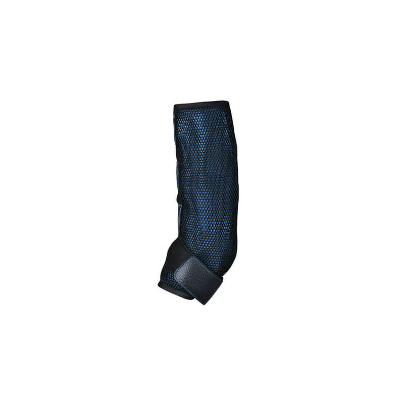 Weatherbeeta Therapy-Tec Cold Water Boots in black/blue, ideal for equestrian therapy.