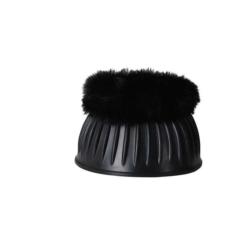 Weatherbeeta Tough-Tec Prime Fleece Trim Rubber Bell Boots Black/Burgundy