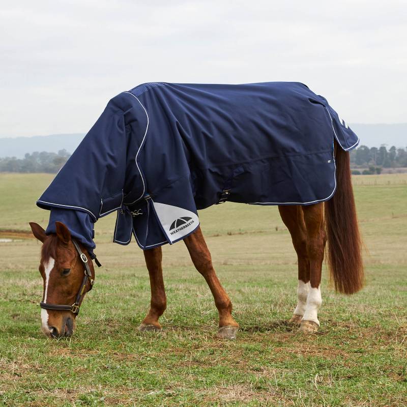 Weatherbeeta Comfitec Ultra Detach-A-Neck Medium Light Weight Turnout Rug 100g Navy