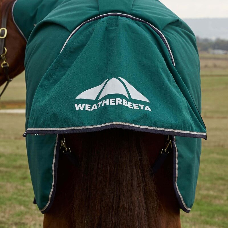 Weatherbeeta Comfitec Plus Dynamic Turnout Rug Detach-A-Neck Heavy Weight 360G Forest Green/Navy