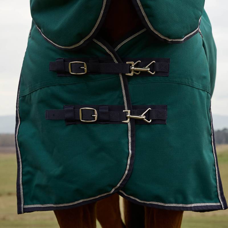 Weatherbeeta Comfitec Plus Dynamic Detach-A-Neck Turnout Rug 0g Forest Green/Navy