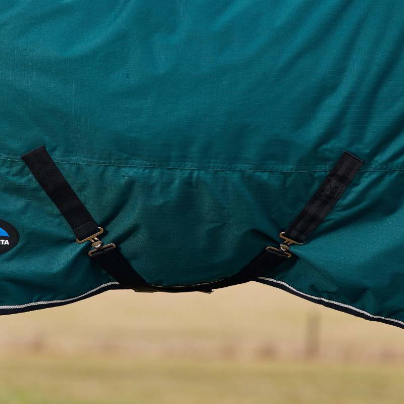 Weatherbeeta Comfitec Classic Lightweight Turnout Rug, forest green/black, 50g, waterproof.