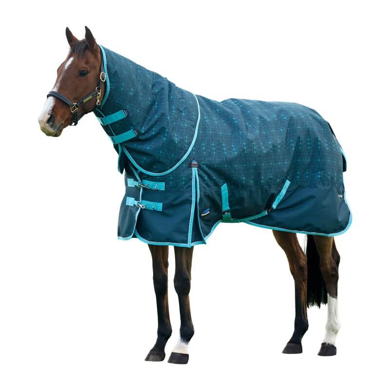 Weatherbeeta Comfitec Limited Edition Turnout Rug Detach-A-Neck Medium Weight 220G Geometric Bit Print