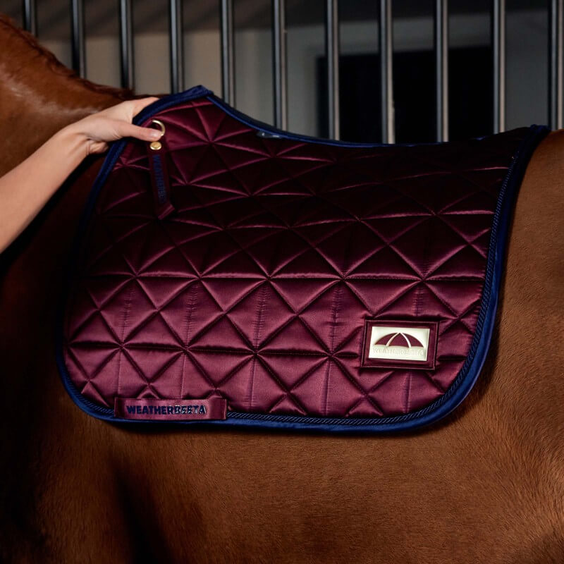 Weatherbeeta Satin Pro Air-Tec Dressage Saddle Pad Burgundy