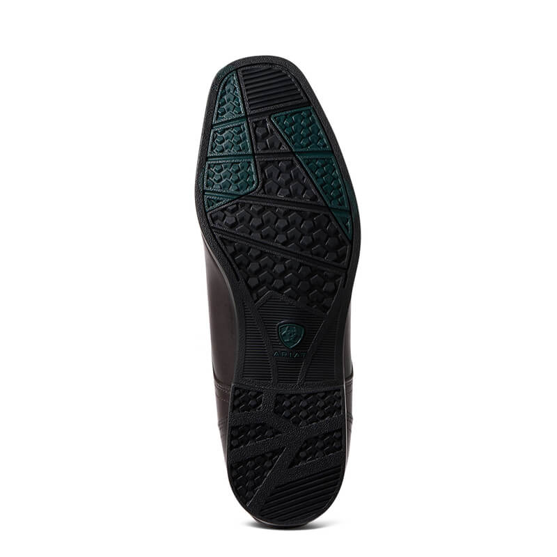 Ariat Palisade Tall Riding Boots Cocoa feature a black rubber sole with textured tread.