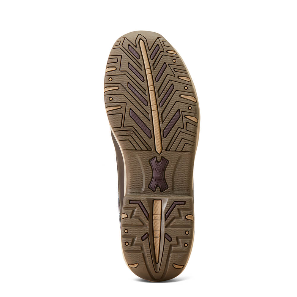 Brown sole of the Ariat Telluride H2O Insulated Women's Boot with tread for traction.