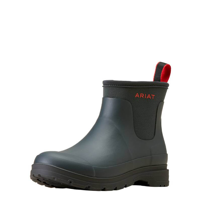 Ariat Kelmarsh Shortie Navy boots with side branding and waterproof design.
