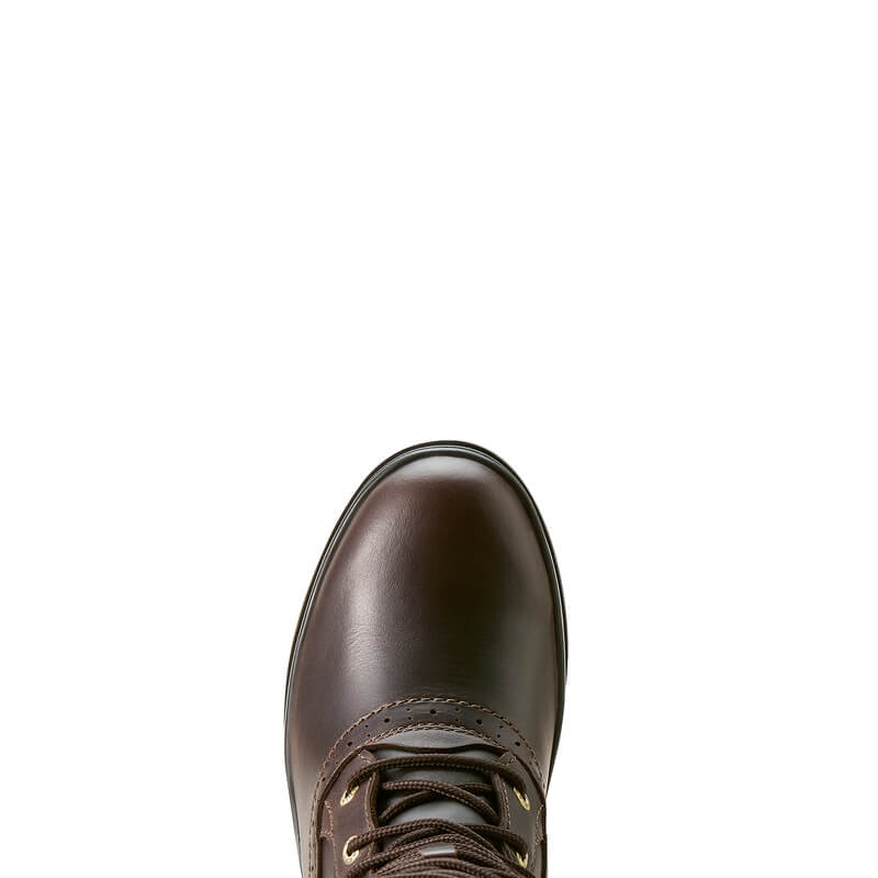 Ariat Wythburn II Sherpa H2O Boots in Dark Mocha seen from above on white background.