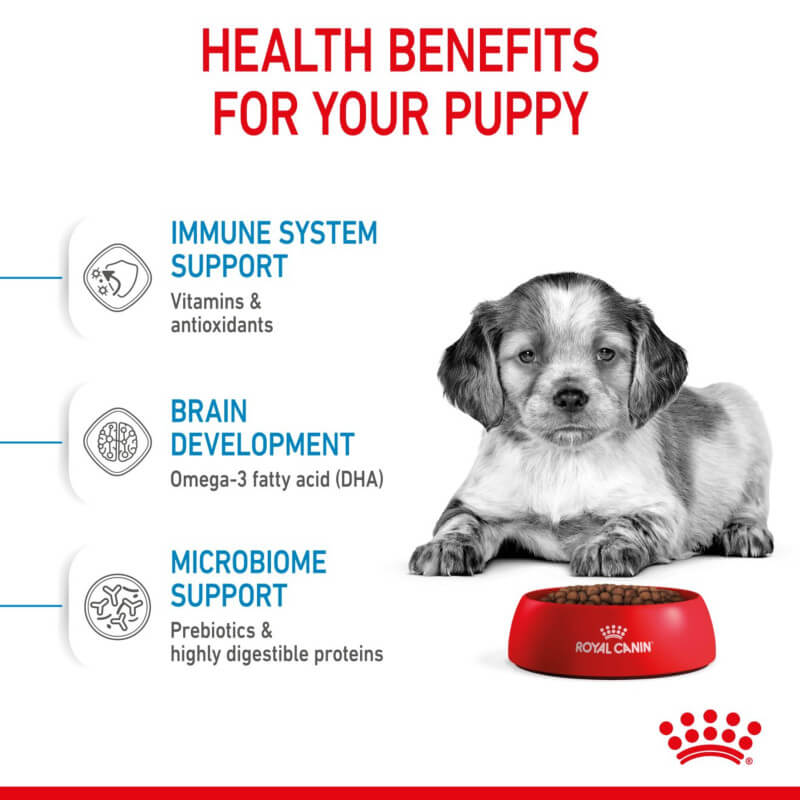 Royal Canin Medium Puppy dog food provides complete nutrition for medium breed puppies.