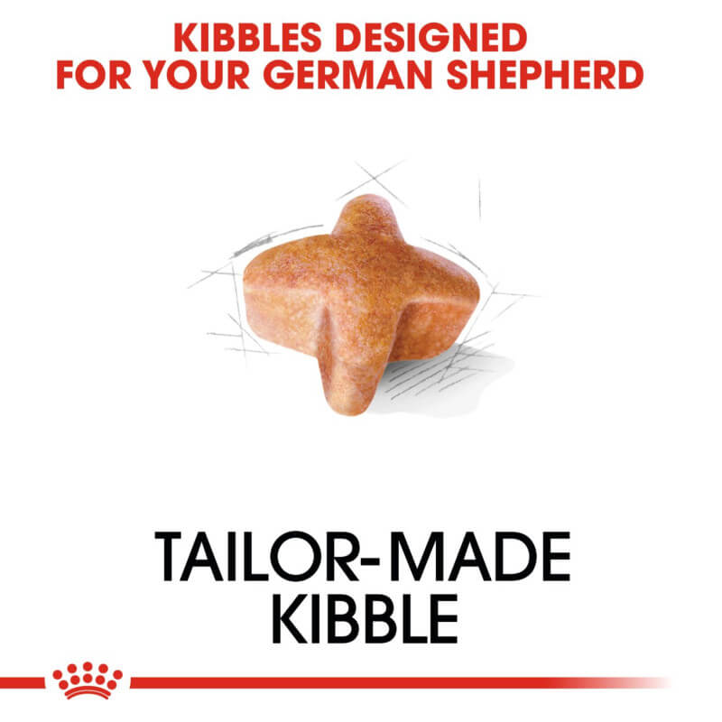 Royal Canin German Shepherd kibble supports your dog’s digestion and joints.