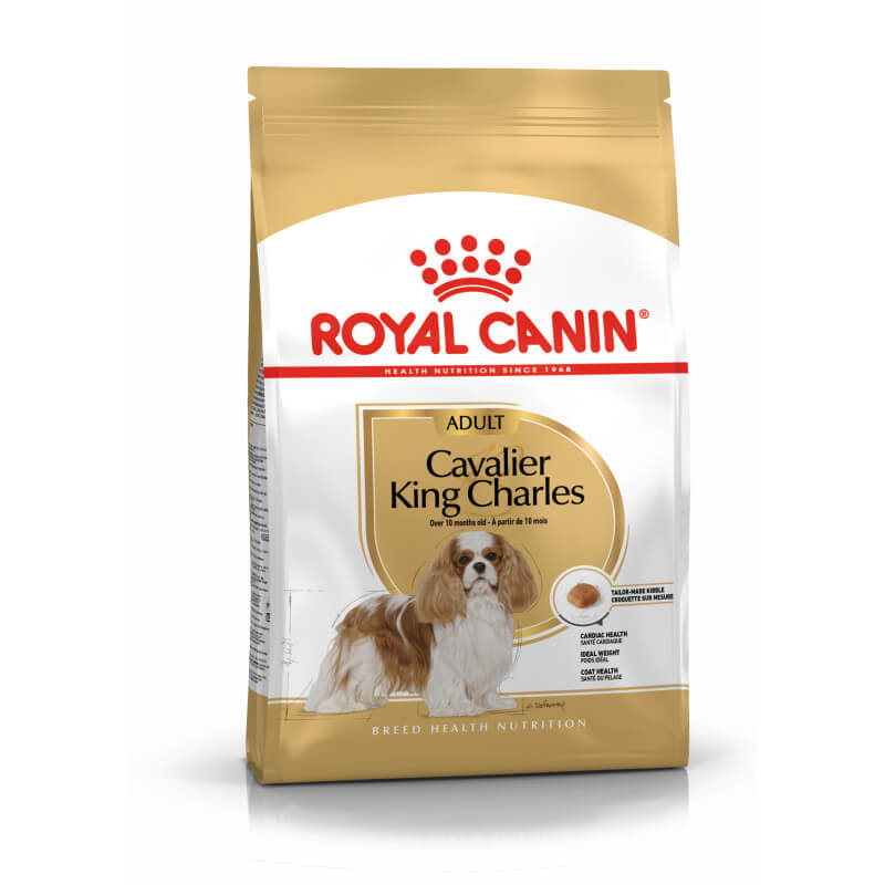 Royal Canin Cavalier King Charles dry dog food for adult dogs.