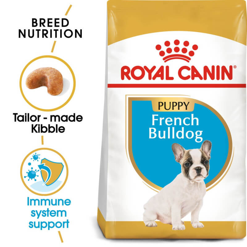 Royal Canin French Bulldog Puppy, breed-specific puppy food by Royal Canin for young dogs.
