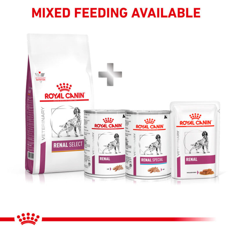 Royal Canin Veterinary Renal Select Adult Dry Dog Food available for your pet’s needs.