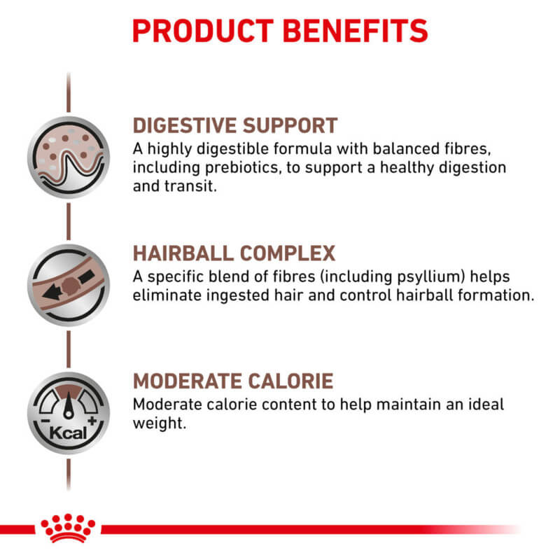 Royal Canin Veterinary Feline Gastrointestinal Hairball: Digestive and hairball support, calories.