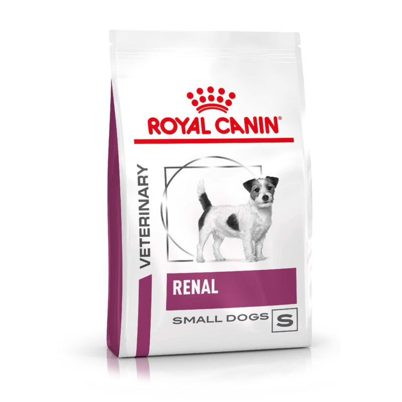 Royal Canin Veterinary Renal Adult Dry Small Dog Food for renal support in small dogs.