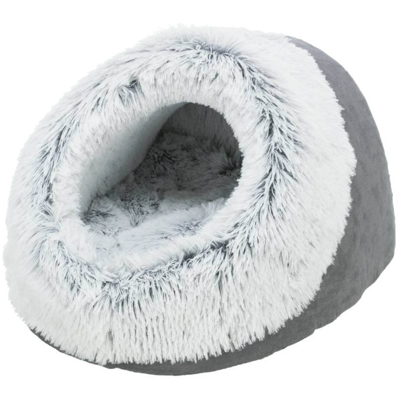 Pet n Pony Trixie Harvey Dog Cave Grey: plush, cozy retreat with a calming cave-like opening.