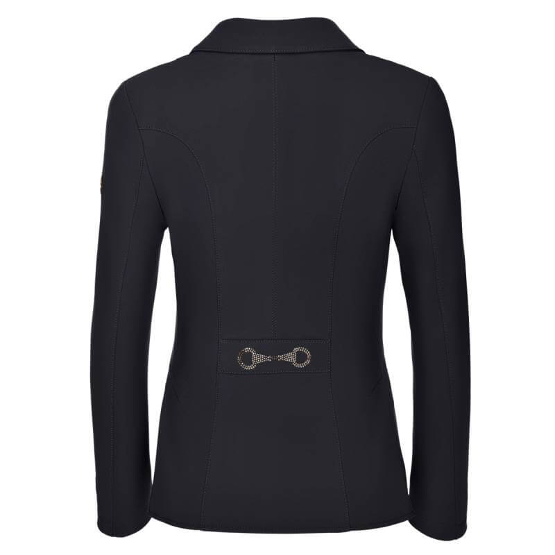 Pikeur Manila Show Jacket Black—three-button fitted style with zippered side pockets.