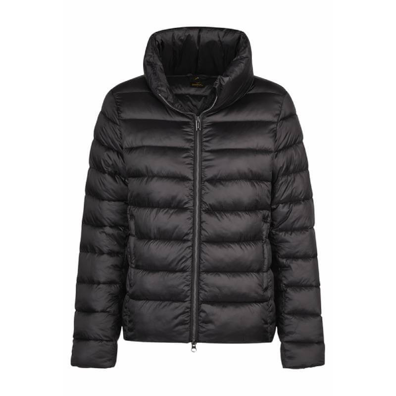 Eskadron Heritage Quilt Jacket Black—quilted nylon with front zipper and high collar.