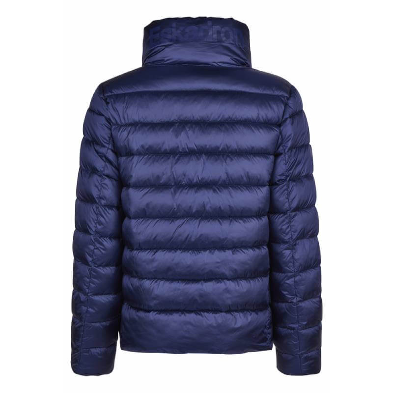Eskadron Heritage Quilt Jacket in True Blue with front zipper and high collar, by Eskadron.