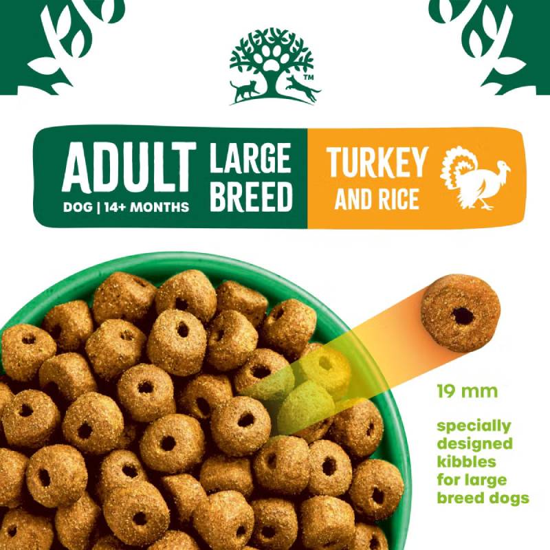 James Wellbeloved Turkey Adult Large Breed 15kg hypoallergenic dry dog food with rice.
