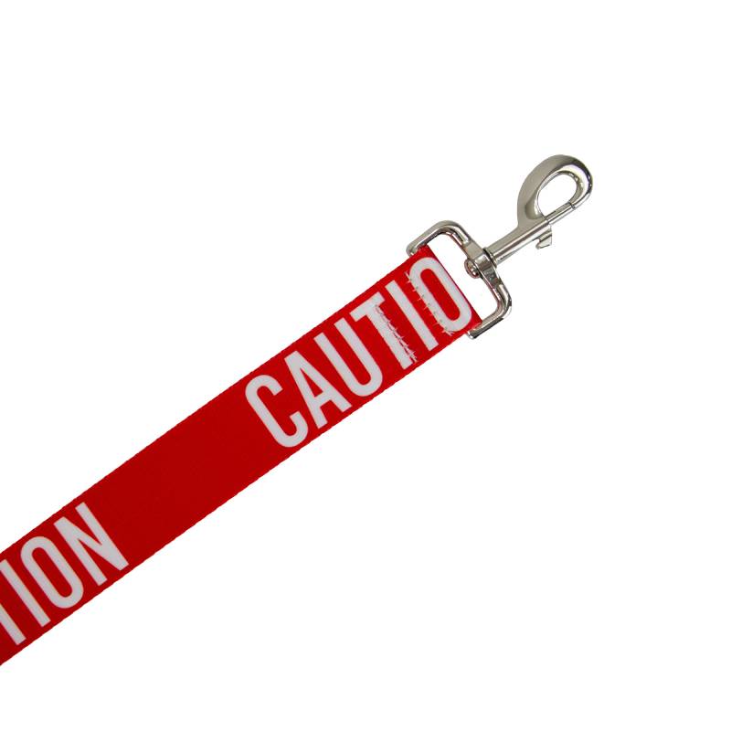 Ancol Awareness Lead CAUTION 40mm: Red lead with white CAUTION, ideal for dog awareness.