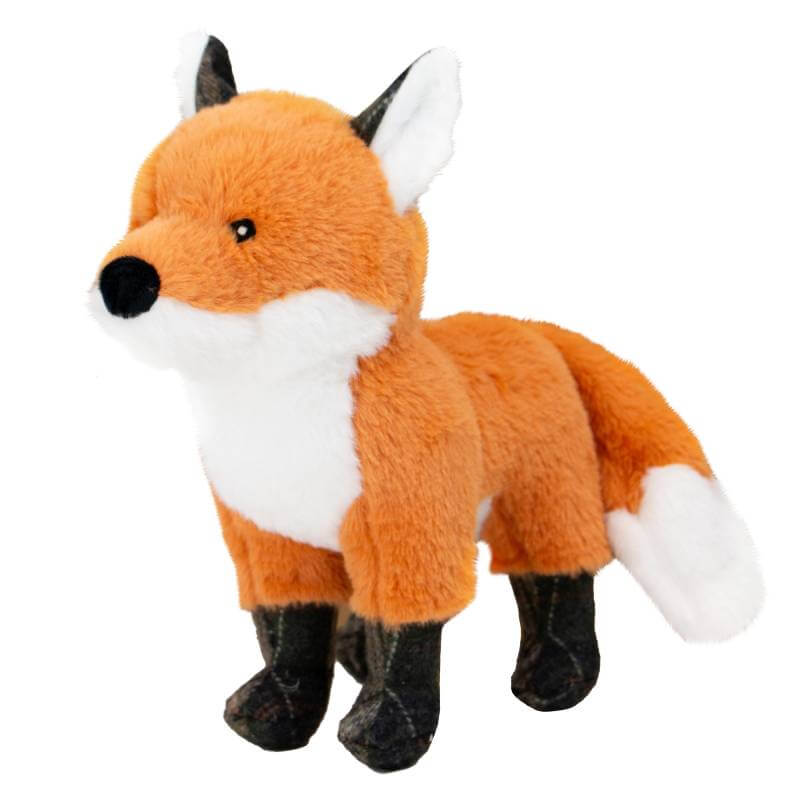 Ancol Heritage Felicity Fox: a plush dog toy with orange fur, white details, and black legs.