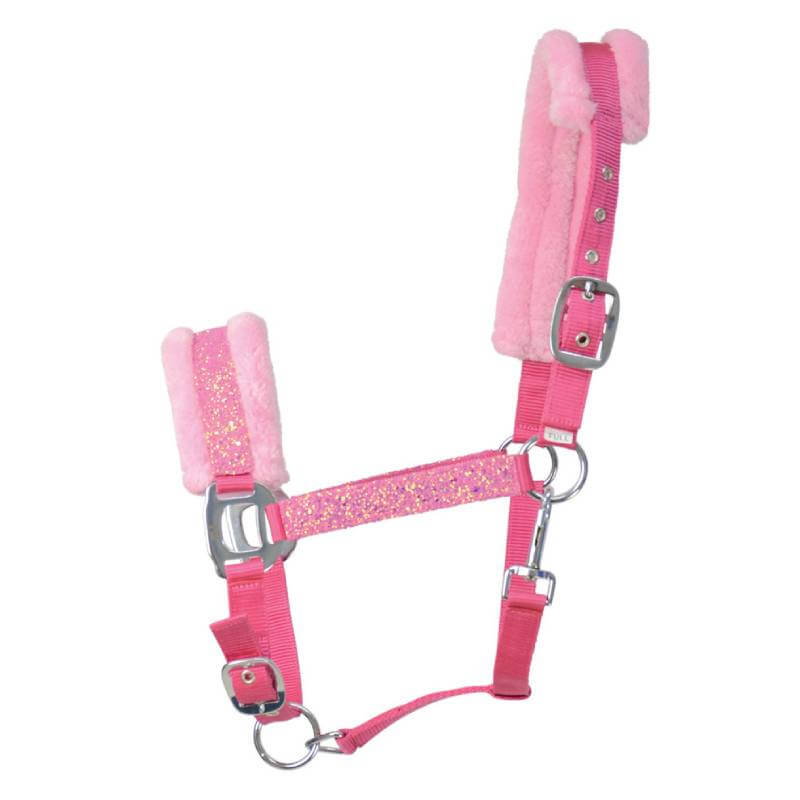 Hy Dazzle Headcollar by Hy with faux fur cushioning and glittery straps.