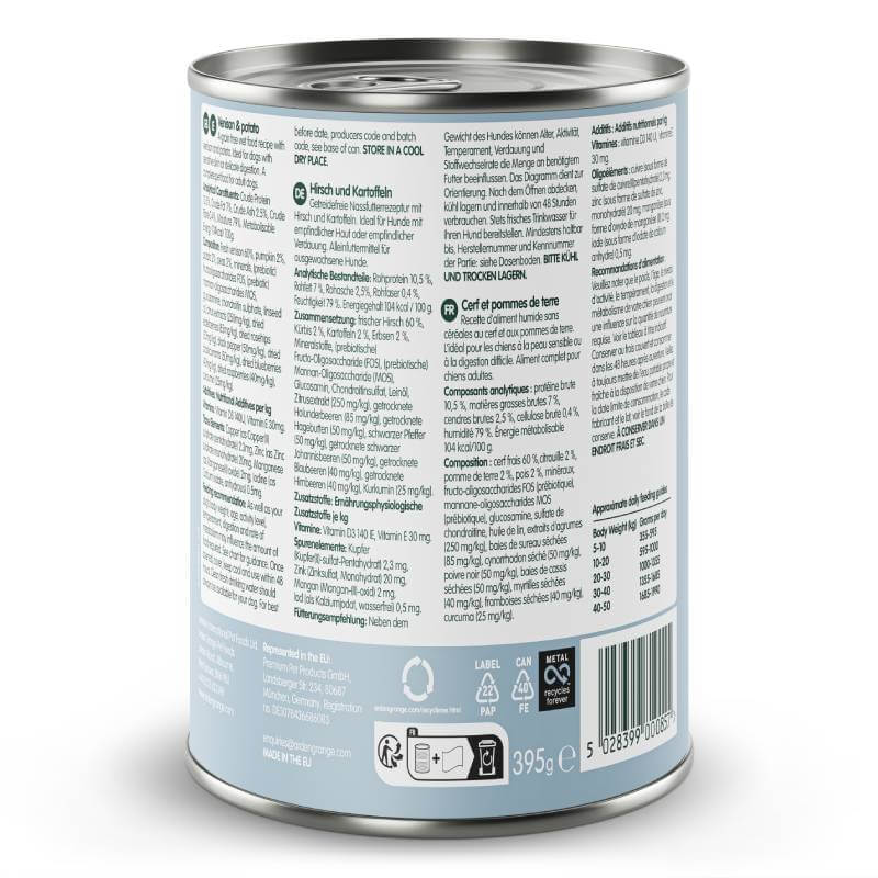 Arden Grange Grain Free Sensitive Adult Dog Venison & Potato 395g-Pet n Pony-Arden Grange