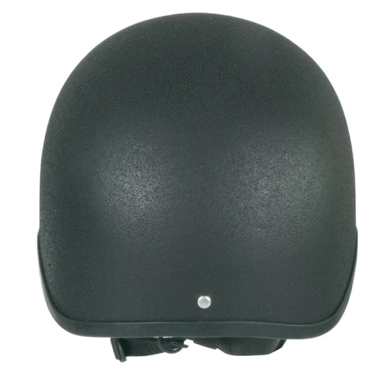 Champion Junior Plus Jockey Helmet Black by Champion, matte finish, with chin strap shown.