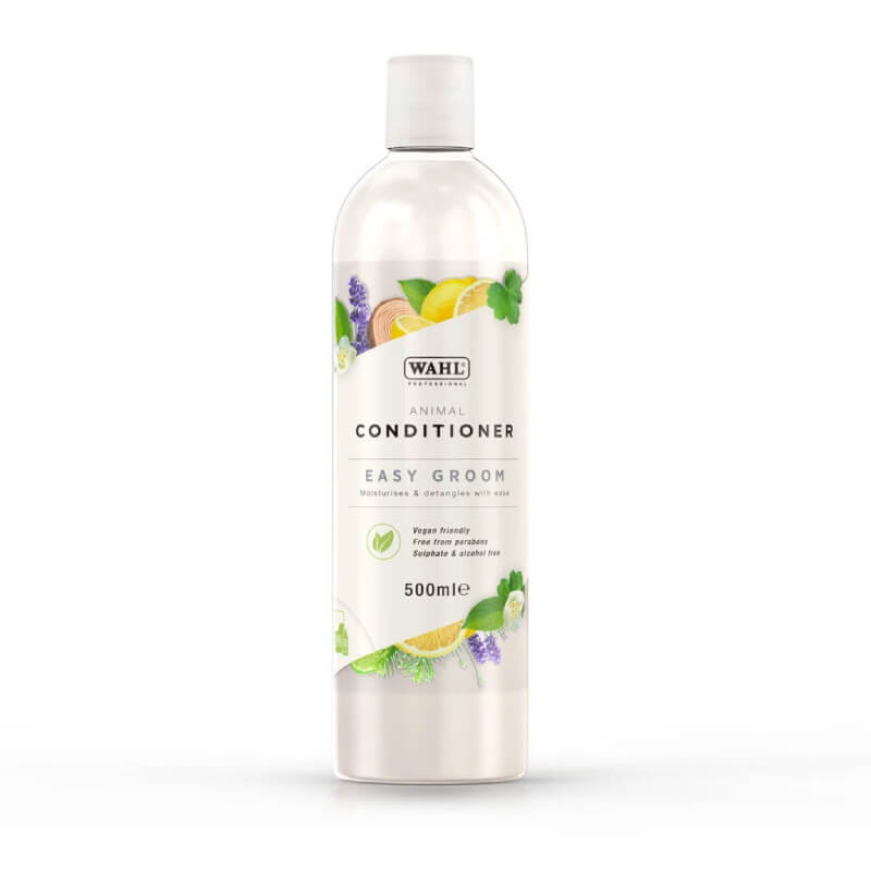 Wahl Easygroom Conditioner, 500ml, for dog coat care, herb & citrus label.