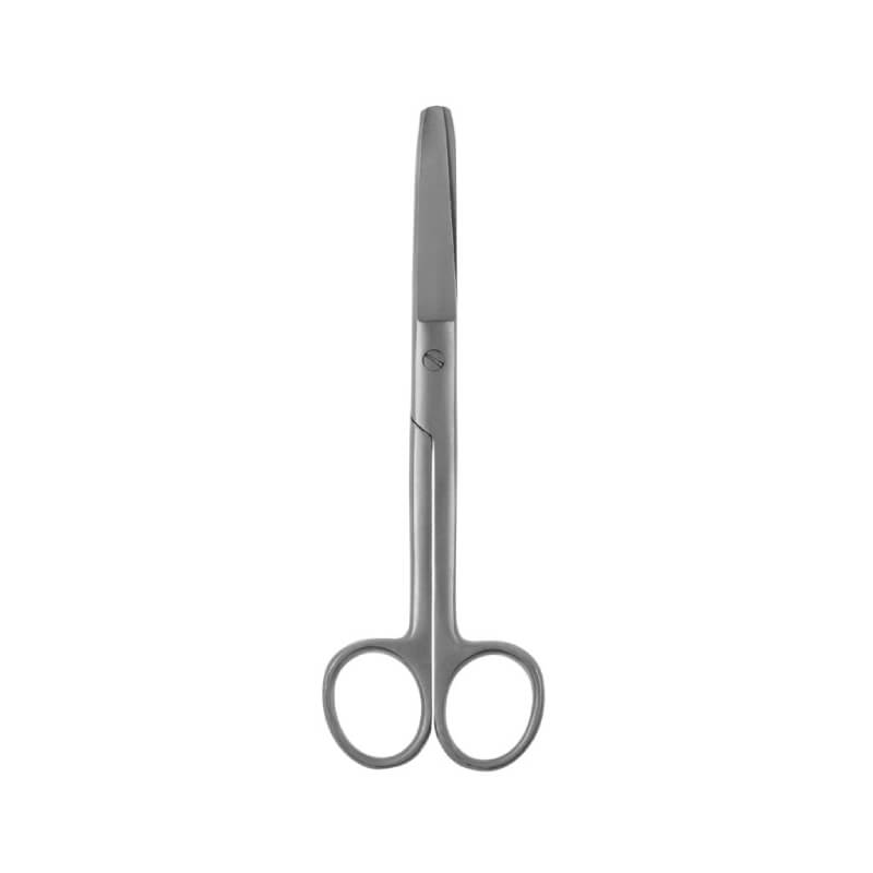 Wahl Curved Scissors 12cm: stainless steel, blunt tips, round finger holes.