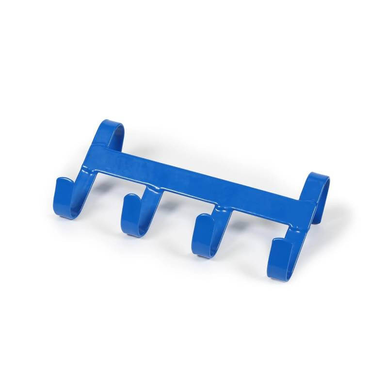 Shires Ezi Handy Hanger: metal rack with four hooks and rounded ends, ideal as a tack hanger.