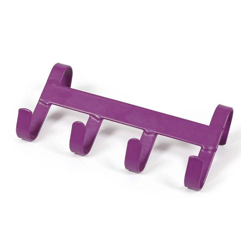 Shires Ezi Handy Hanger: metal rack with four hooks and curved ends for bridles or tack.
