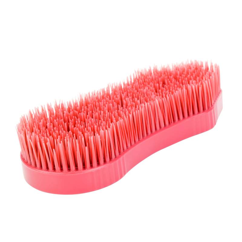 The Ezi-Groom Detangler Brush Red has flexible bristles for easy pet grooming.