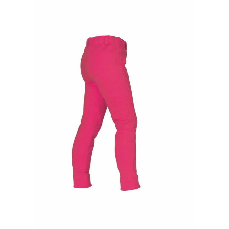 Shires Wessex Kids Jodhpurs in bright pink shown against a plain white background.